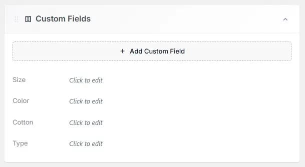 crm custom fields