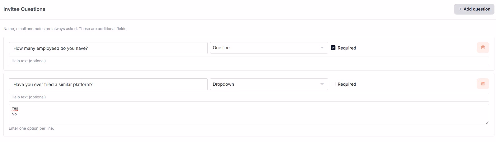 cocopipe bookings invite questions